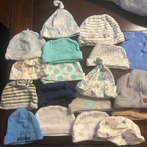 Assorted Baby Hats Collection & mittens